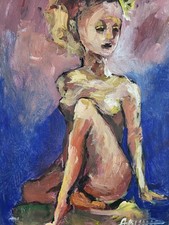 Ölbild Frau  Abstrakt Gemälde Modern Art Alexander Diener Bunt  Unikat Wandbild 