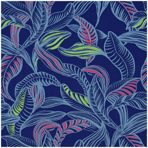 Viskose stoff leaves - viskose-stoff, 1m