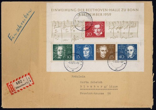 Bund block auf - 2, r-brief