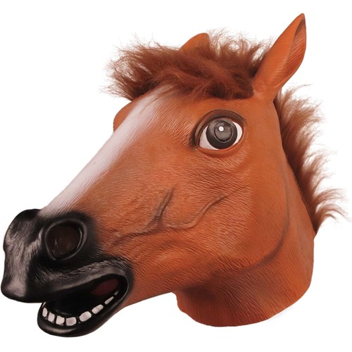 Pferdemaske latex gummi - pferdemaske,