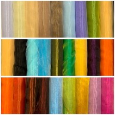 Organza Stoff Uni Deko