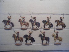 9 Zinnfiguren - Reiter zum Angriff bereit 1630 II (Heinrichsen)