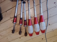 alte Ost-Zirkusjonglierkeulen