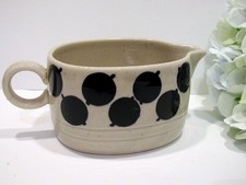 Vintage MELITTA Ceracron Helsinki Keramik Sauciere Soßenschüssel Punkte blau 60s