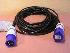 15 M CEE Kabel Schwarz 230V Camping Wohnwagen Wohnmobil Camper Boot IP44