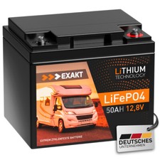 Lifepo4 50ah 12v akku exakt - lifepo4,