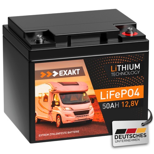 Lifepo4 50ah 12v akku exakt - 12v,
