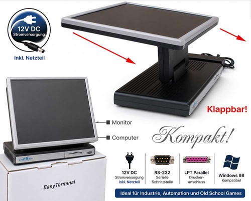 Computer mit 43cm monitor - 17",
