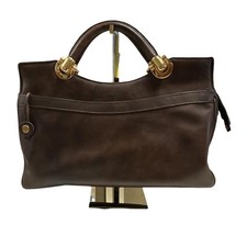 Gold Pfeil Leather Top Handle