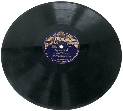Schellackplatte decca f - 10",