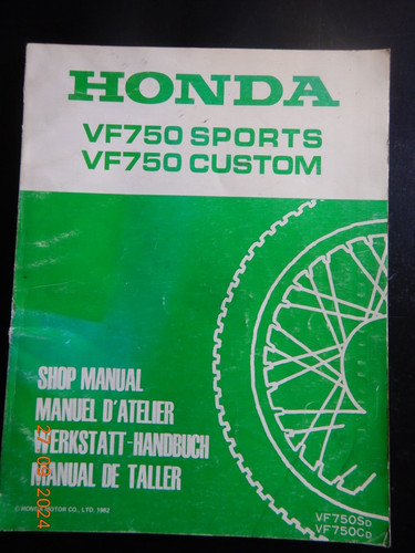 Reparaturanleitung honda vf750 - reparaturanleitung,