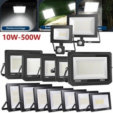 10W-500W LED Strahler Außen Fluter Flutlicht Baustrahler Scheinwerfer 230V IP65