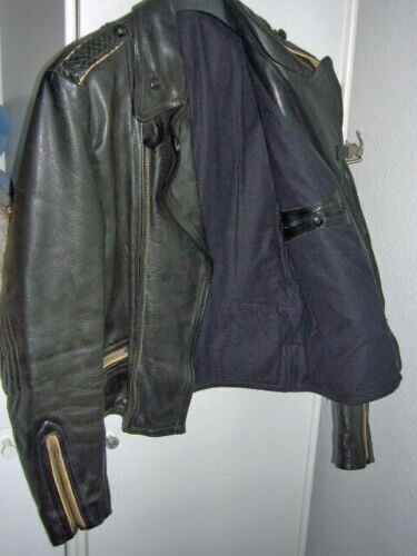 Vintage🚨Bikerjacke📌Leder