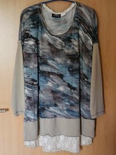 T-Shirt beige/blau/grau, Gr. 46,  Amy Vermont