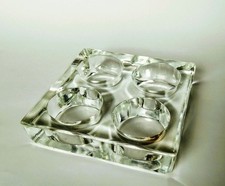 Teelichthalter (4er) Tischleuchter Kerzenleuchter Tischdeko (Glas)