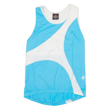 Radtrikot Damen Blau Ärmellos M