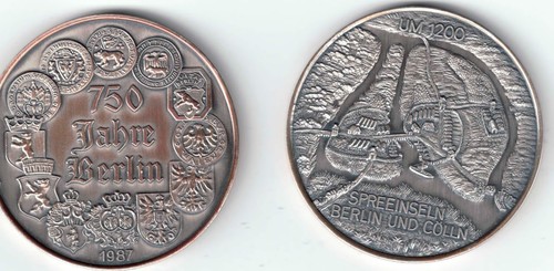Gedenkmünze 750 jahre berlin - jahre,