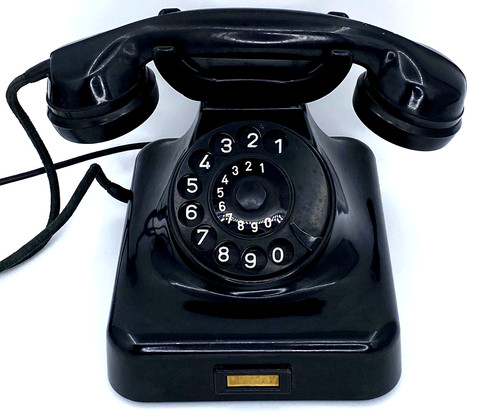 50er jahre bakelit telefon w48 - 50er,