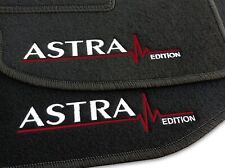 VELOURS FUßMATTEN für OPEL ASTRA H (2004 - 2014) + STICKEREI