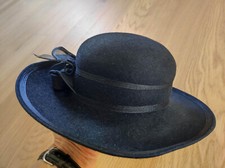 Eleganter Damenhut aus den 60-ern von Diefenthal, Wollfilz, ca.-Gr. 56, wie neu