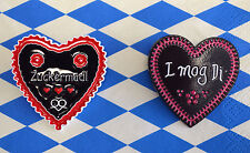 Oktoberfest Trachtenbrosche Trachtenschmuck  emaillie Herz Anstecknadel Wies'n