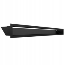 Luftlüftungsgitter Kratki Luft 9x100 cm schwarz