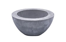 Pflanzgefäß Übertopf Blumentopf Blumenkübel in Steinoptik, Grau (13,5 x 7 cm)