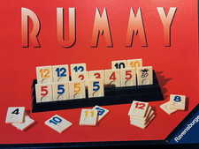 Ravensburger Rummy - 2 bis 4 Spieler - ab 8 Jahren - Vintage 1995 grosse Steine