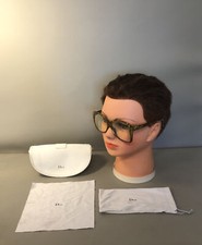 Brillengestell | Christian Dior | Vintage |  Gold Grün | mit Leder-Etui #G3