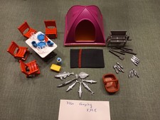 Playmobil Camping-Set # 7260- Zelt, Tisch + Stühle, Geschirr ...