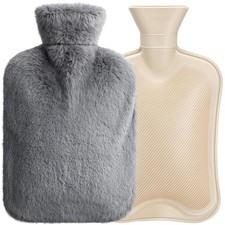 Wärmflasche mit Plüschbezug