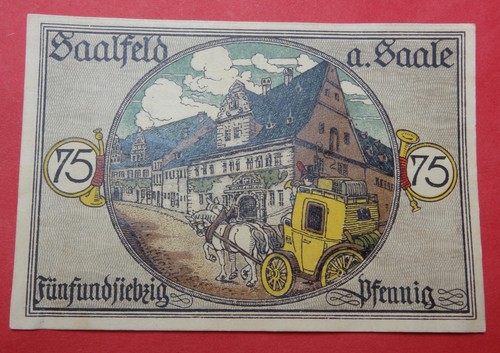 Notgeld saalfeld saale - notgeld,