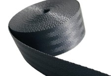 Polyester Gurtband 30mm & 40mm Schwarz – Sitzgurt, Sicherheitsgurt, Polstergurt