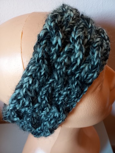 Stirnband handgestrickt tweed - stirnband,