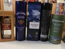 5 Whisky Leerkartons, versch. Sorten, Deko, Bar, Keller, Party, (004)