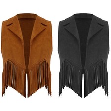 Mädchen Cowgirl Kostüme Cosplay Cowboy Weste Faschingskostüm Western Verkleidung