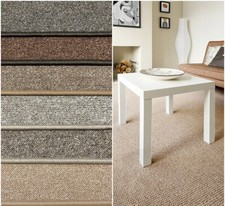 Schlingenteppich Kurzflor Teppich Teppichboden Nero 100x100cm bis 300x400cm