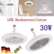 Deckenventilator mit Beleuchtung E27 LED Dimmbar Deckenleuchte mit Ventilator
