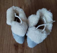 Lammfellschuhe blau Babies