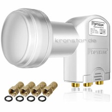 QUAD LNB DIGITAL Opticum 0,1dB ROBUST Switch 4 Teilnehmer SAT 3D LMB 8K UHD TV