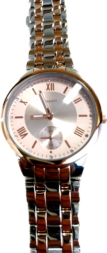 Damen edelstahl armbanduhr - -,