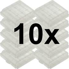 10 x Aufbewahrungsbox für AAA/AA Batterie Batteriebox Mignon Micro Akku Box