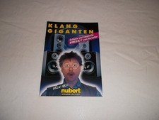 Nubert Broschüre, 1998, Prospekt, Lautsprecherboxen, HiFi, nuBox, nuWave, nuLine