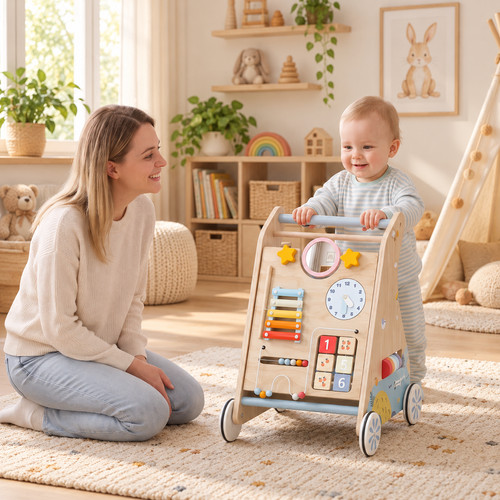 Lauflernwagen baby holz - lauflernwagen,