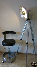 Tripod Spotlampe Strahler Aluminium Stativ Foto Lampe verspiegelte Glühbirne