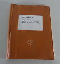 Betriebsanleitung / TDv VW T2 Bus / Transporter Bundeswehr Stand 1984