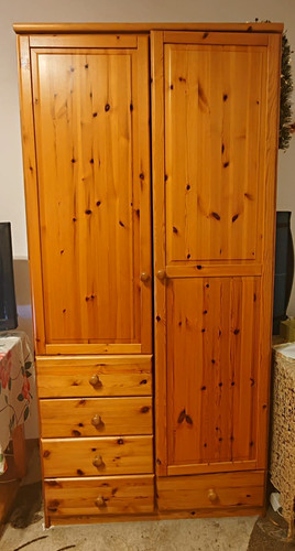 Holz schrank kieferoptik - holz,