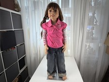 Künstlerpuppe Puppe Monika Levenig Vinyl Puppe 100 cm. Guter Zustand 