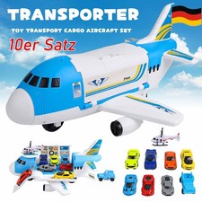 Transport Frachtflugzeug Auto Spielzeug Spielset für 3+ Jahre Alte Kinder Baby