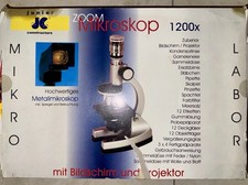 Mikroskop 1200x mit Projektor und viel Zubehör (Visual high quality optics)